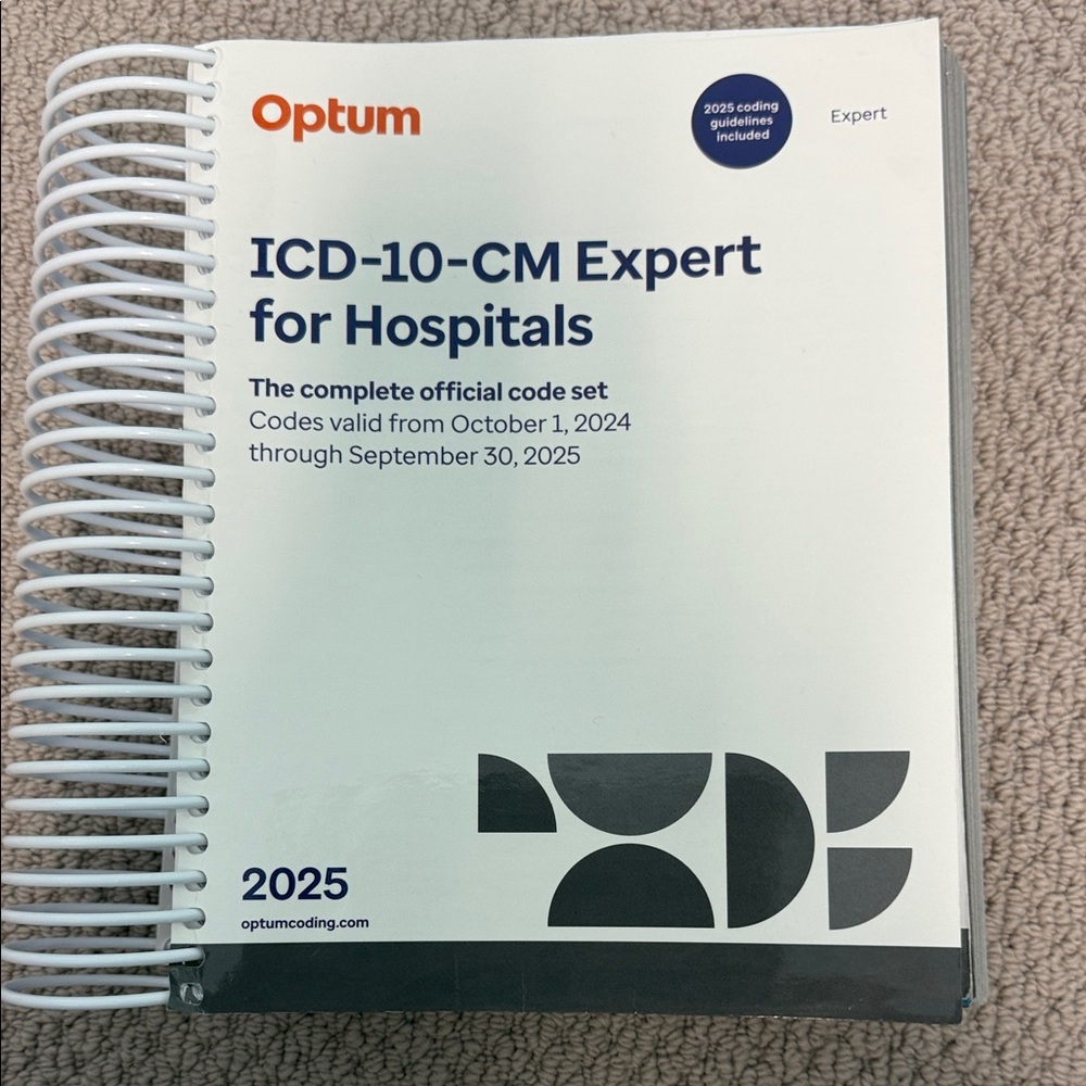 Optum ICD-10-CM Expert for Hospitals 2025 - White Cover